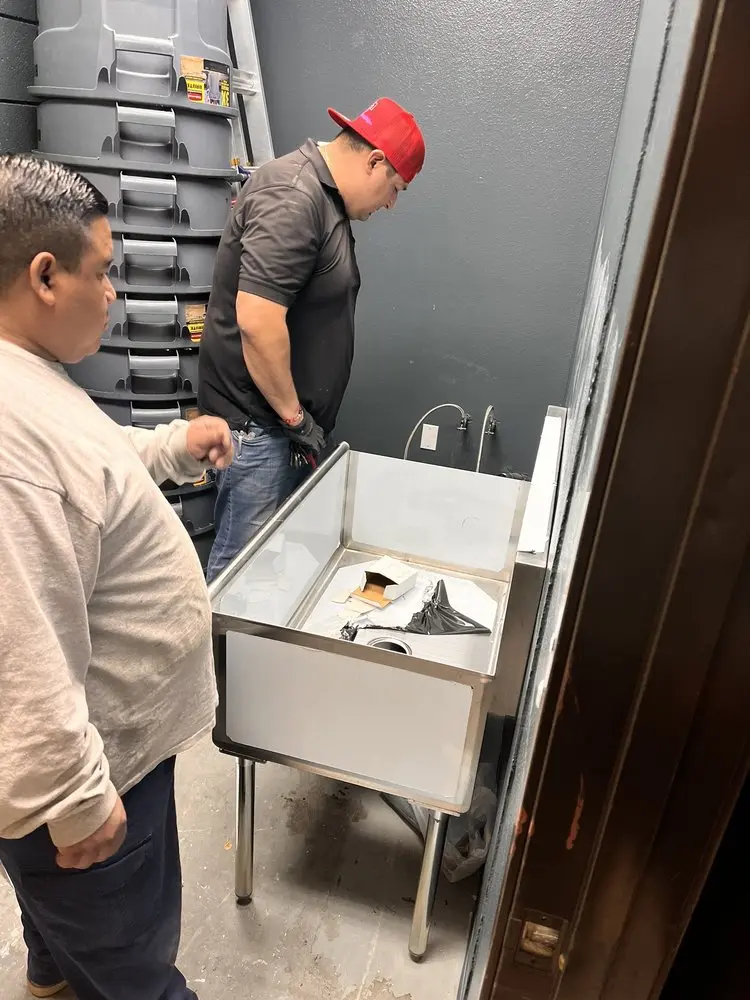 Commercial plumbing and sink installation in Silsbee