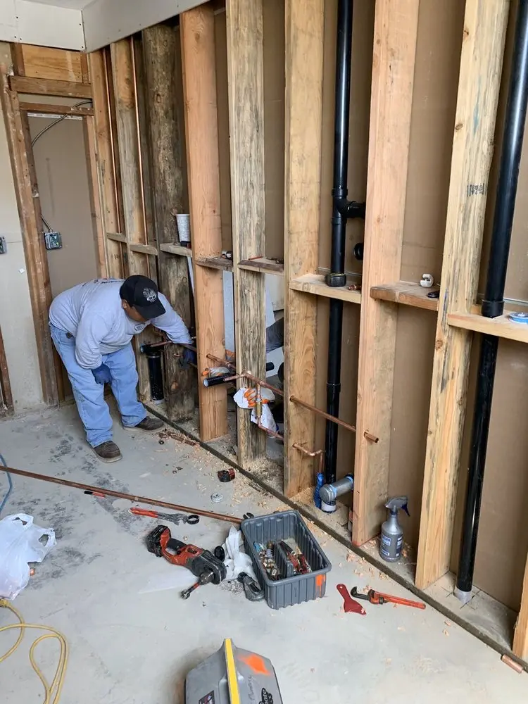 Commercial rough-in plumbing for Gas Line Repair in Silsbee